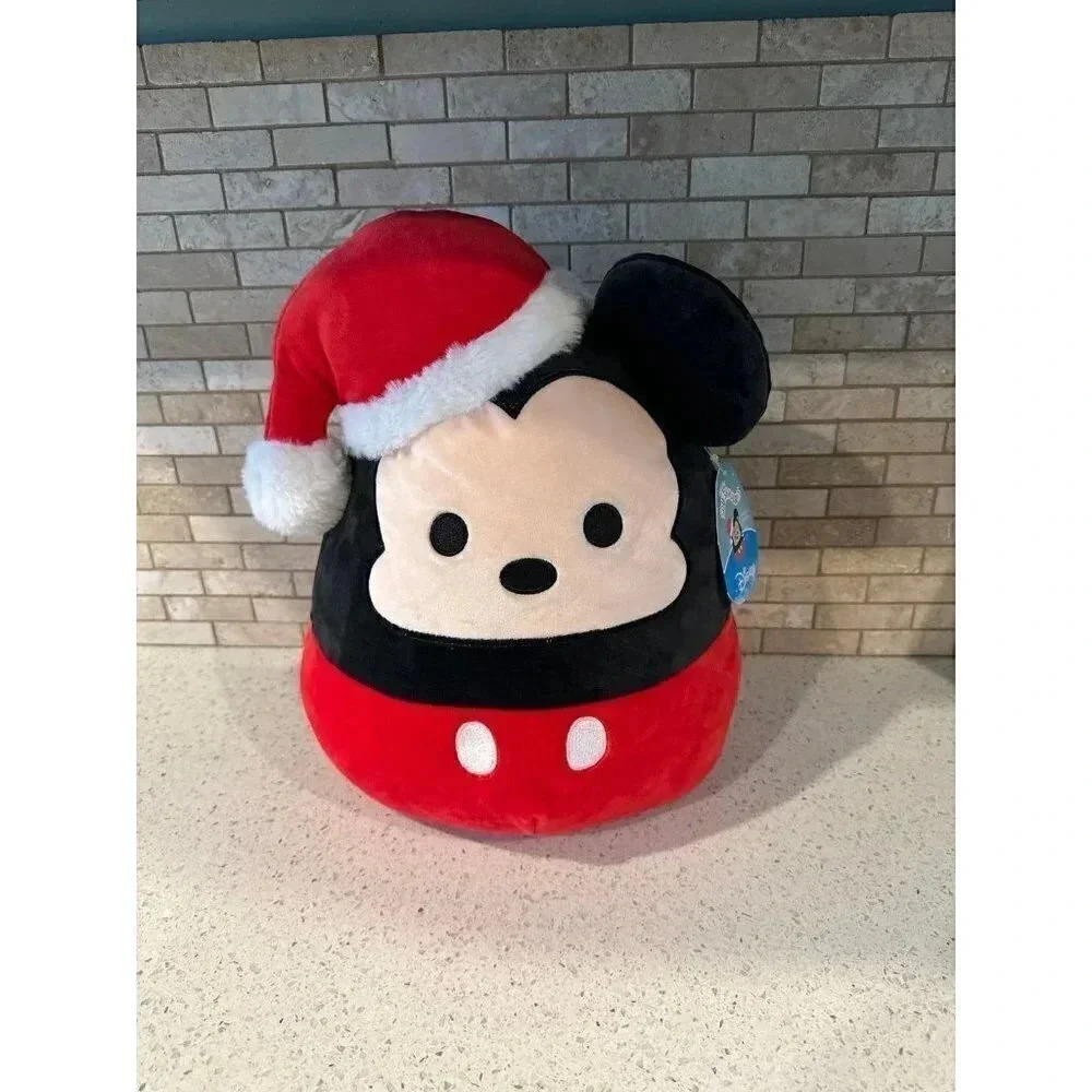 SQUISHMALLOWS 12" Disney Mickey Mouse with Santa Hat - Christmas Official NWT FB